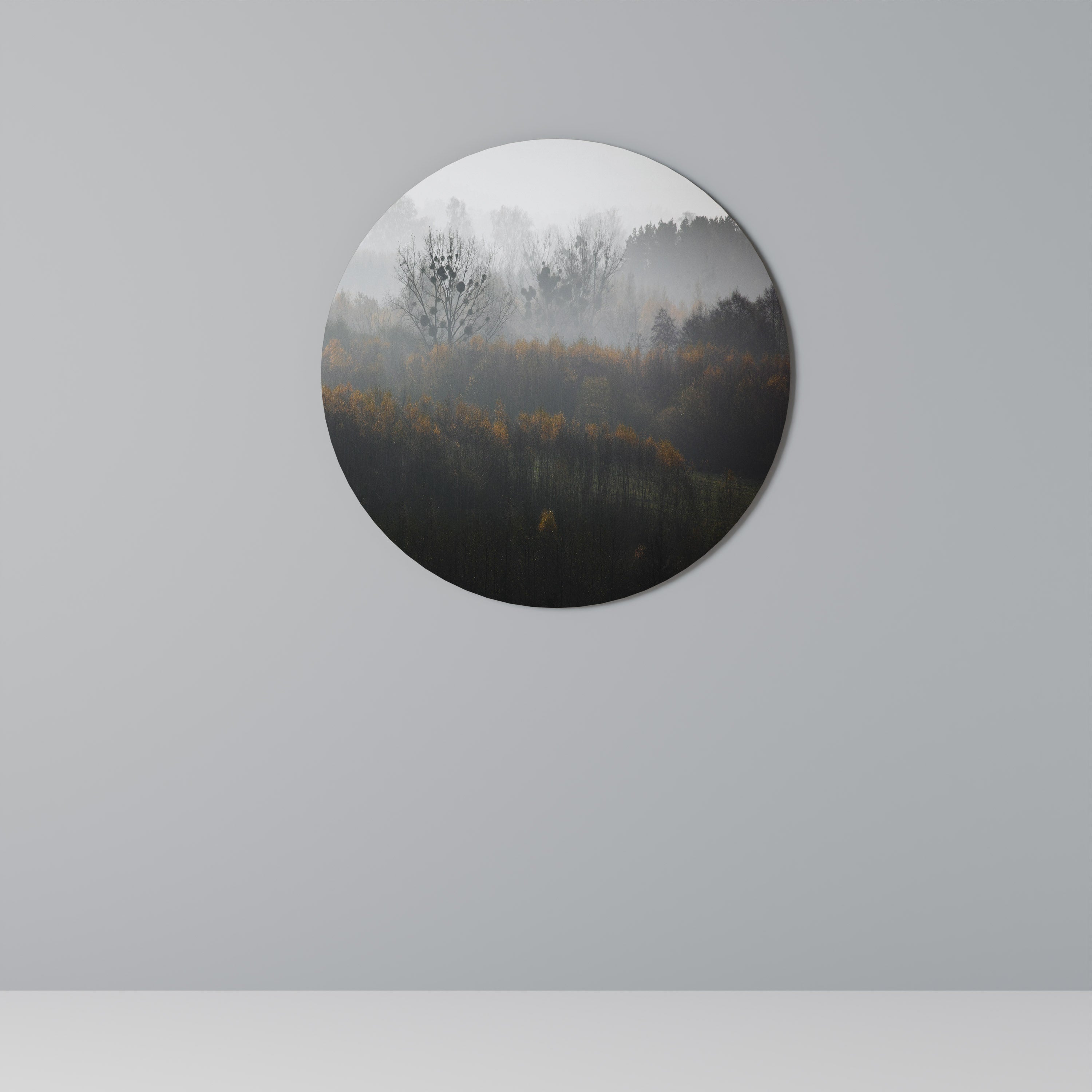 AUTUMNAL HAZE Runde Wanddekoration Ø 69 cm