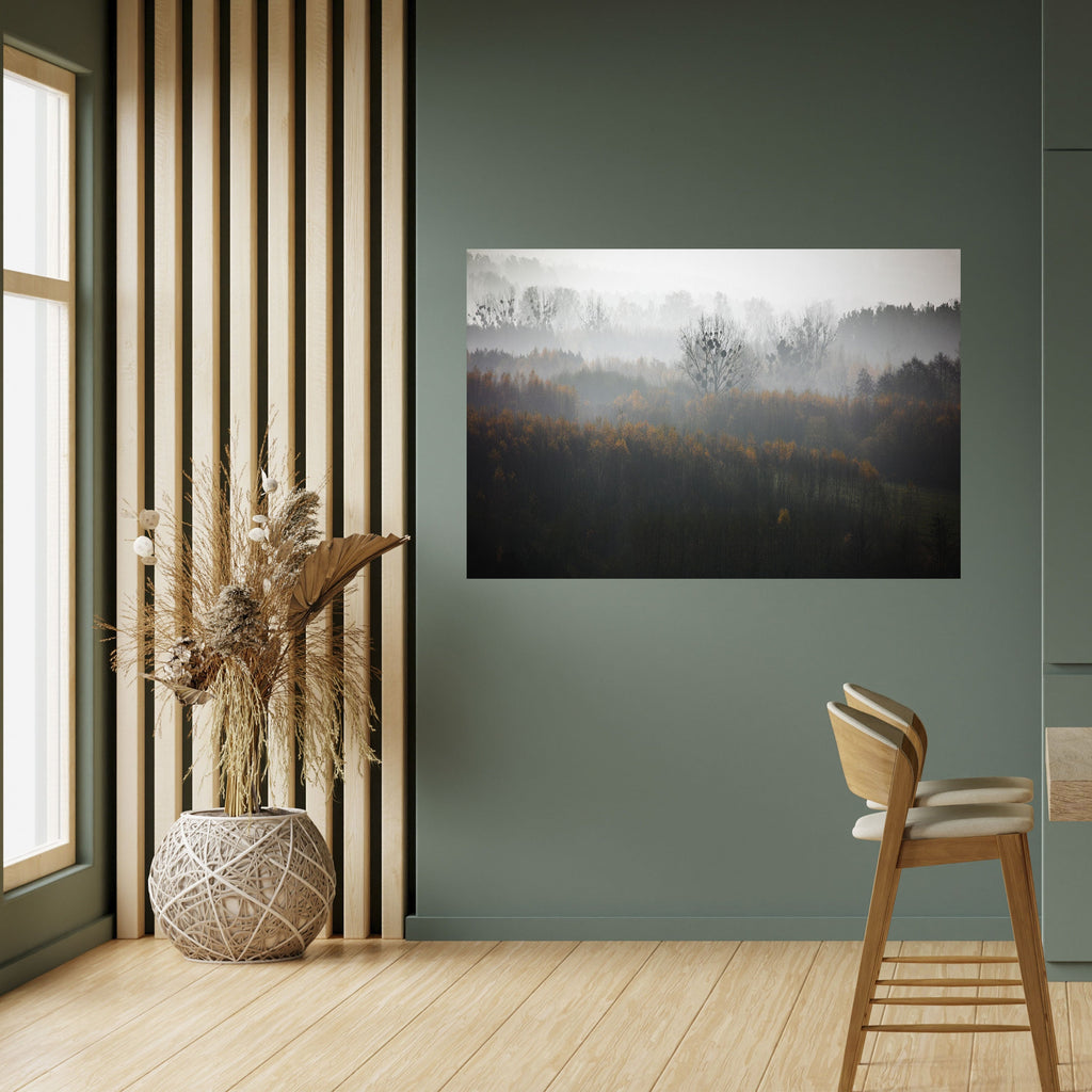 AUTUMNAL HAZE Horizontales Poster zum Abziehen und Aufkleben