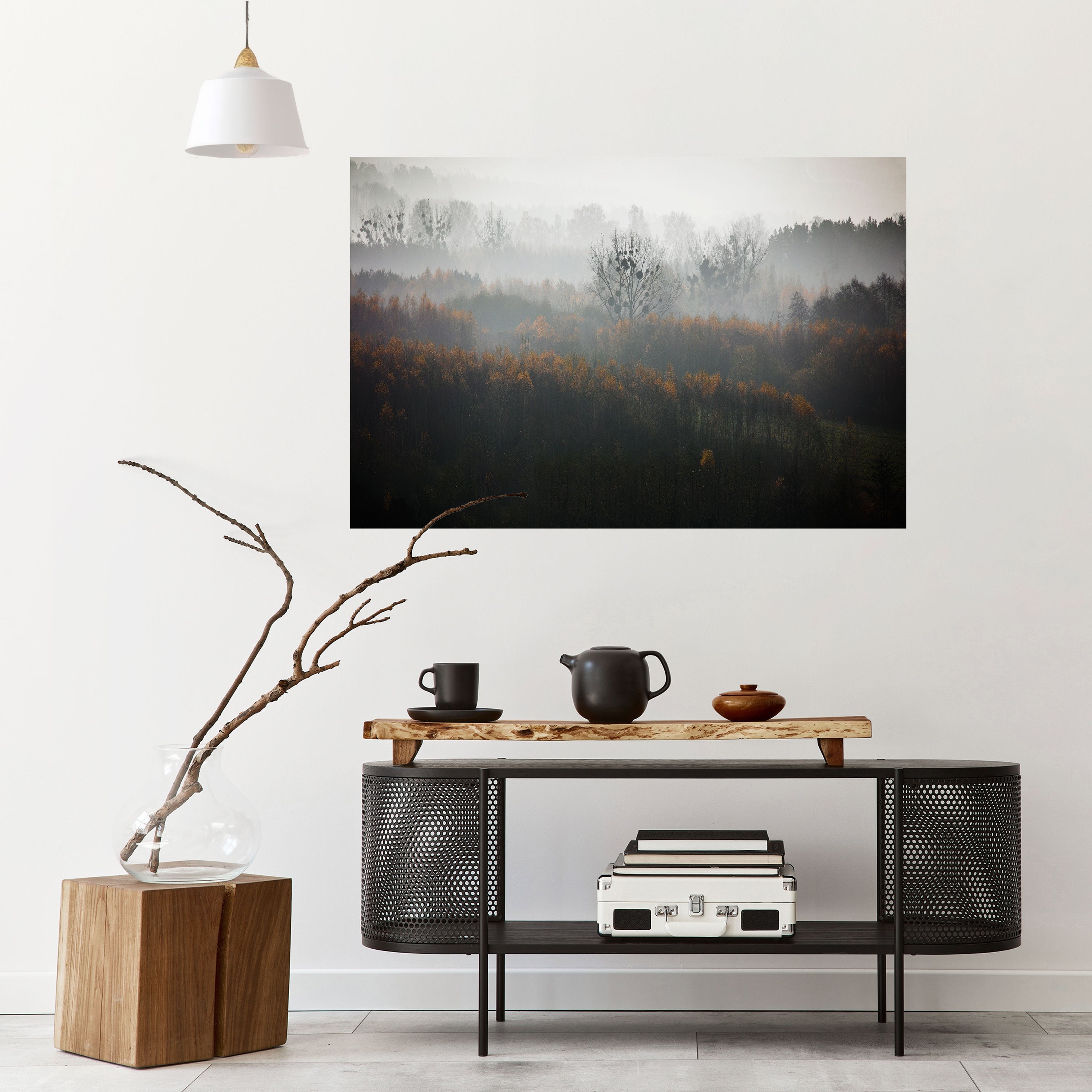 AUTUMNAL HAZE Horizontales Poster zum Abziehen und Aufkleben