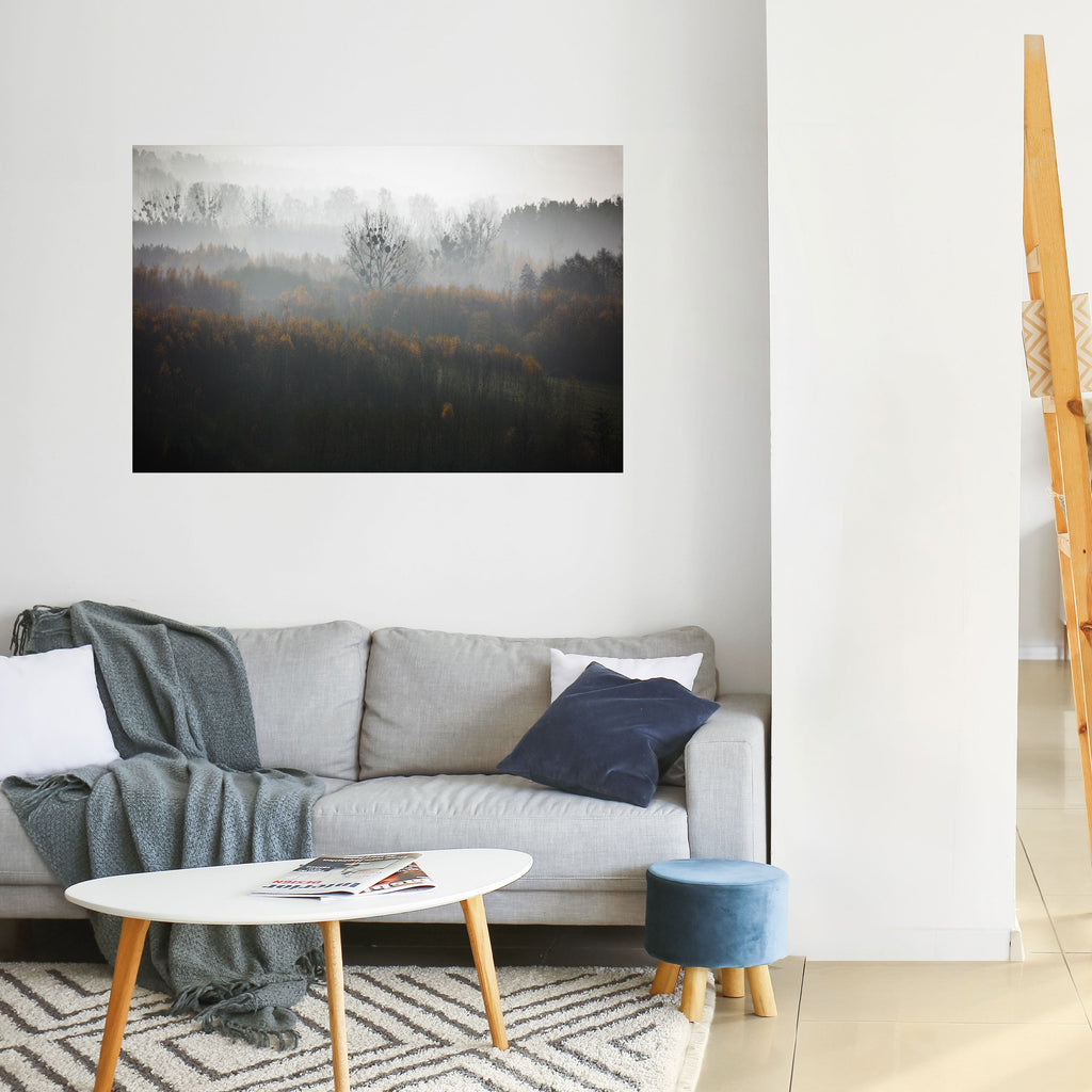 AUTUMNAL HAZE Horizontales Poster zum Abziehen und Aufkleben