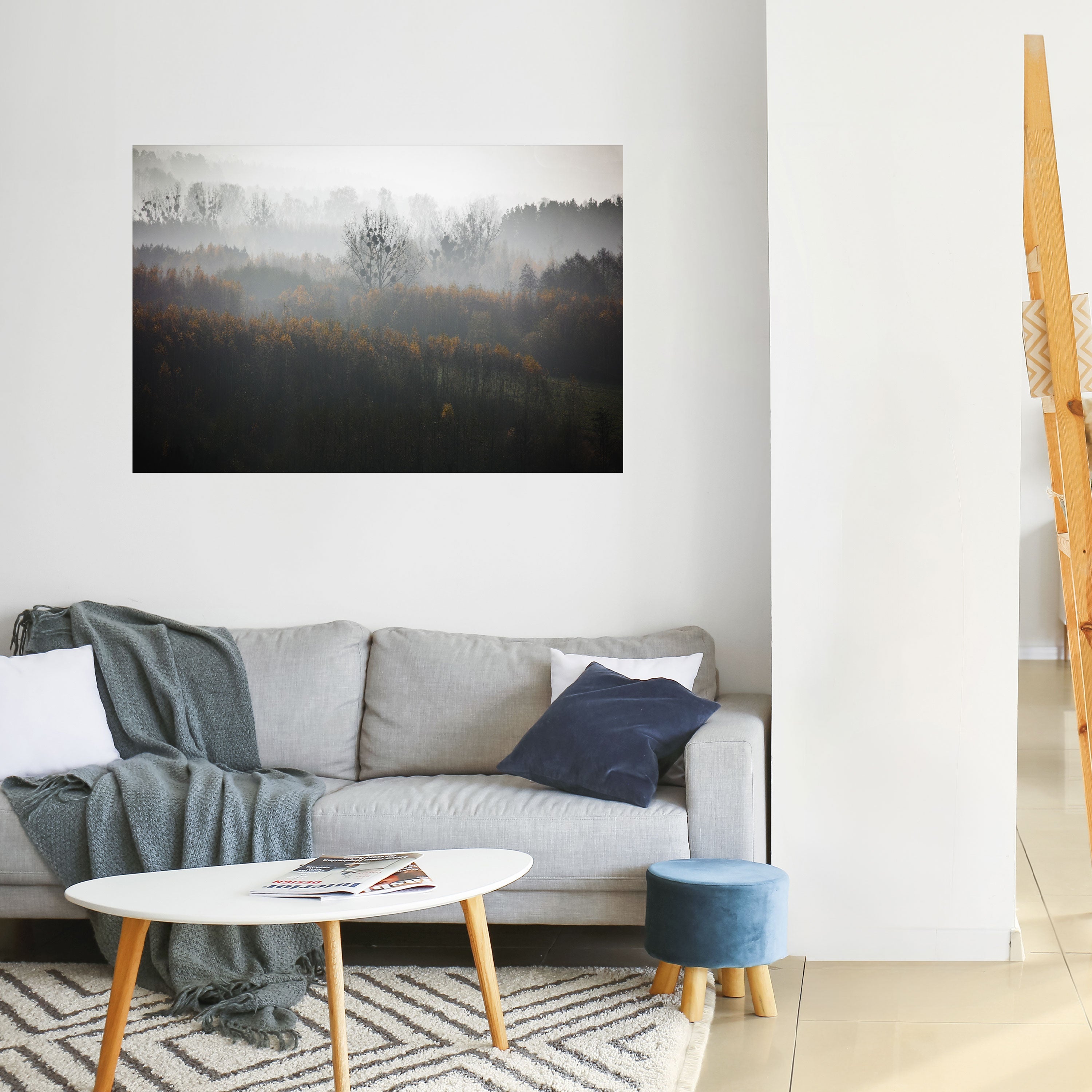 AUTUMNAL HAZE Horizontales Poster zum Abziehen und Aufkleben