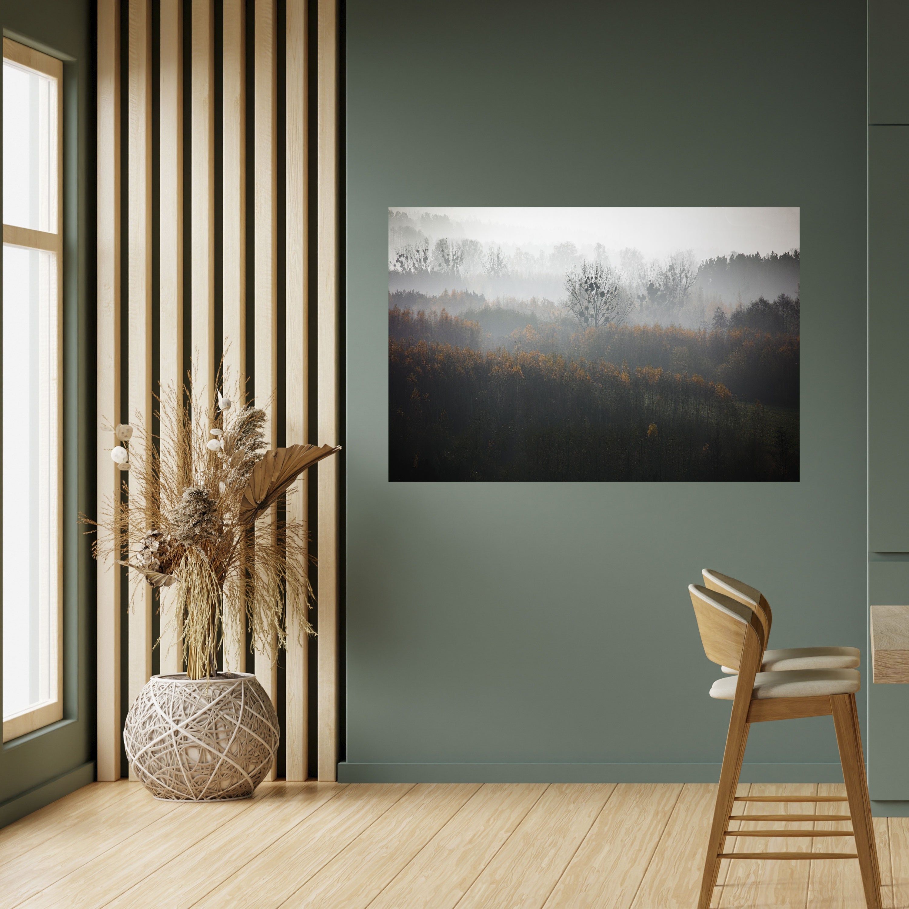 AUTUMNAL HAZE Horizontales Poster zum Abziehen und Aufkleben