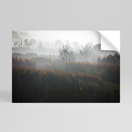 AUTUMNAL HAZE Selbstklebendes Horizontal-Poster