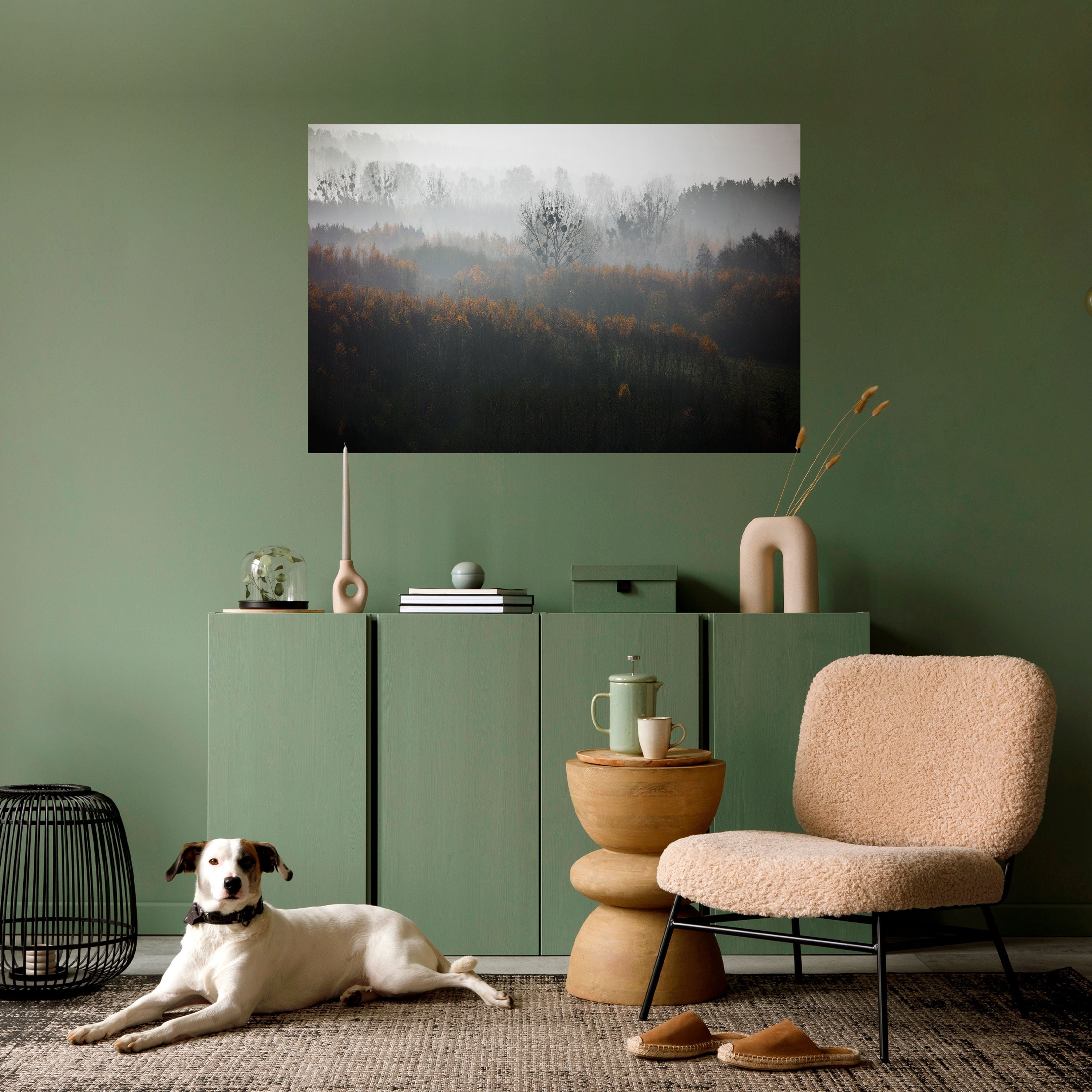 AUTUMNAL HAZE Horizontales Poster zum Abziehen und Aufkleben