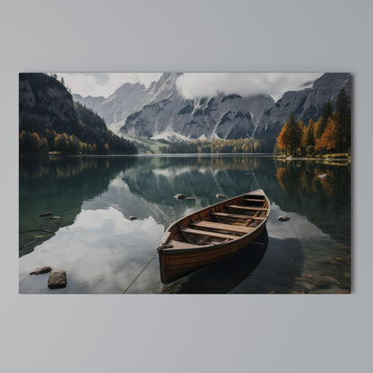 MOUNTAINSIDE REFLECTIONS Horizontal Canvas Print