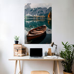 MOUNTAINSIDE REFLECTIONS Selbstklebendes Poster - Hochformat