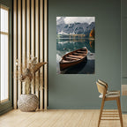 MOUNTAINSIDE REFLECTIONS Selbstklebendes Poster - Hochformat