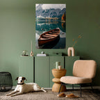 MOUNTAINSIDE REFLECTIONS Selbstklebendes Poster - Hochformat