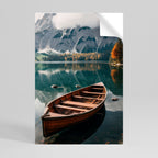 MOUNTAINSIDE REFLECTIONS Selbstklebendes Poster - Hochformat