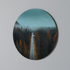 SERENE ROADWAY ESCAPE Runde Wanddekoration Ø 69 cm