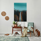 SERENE ROADWAY ESCAPE Selbstklebendes Poster - Hochformat