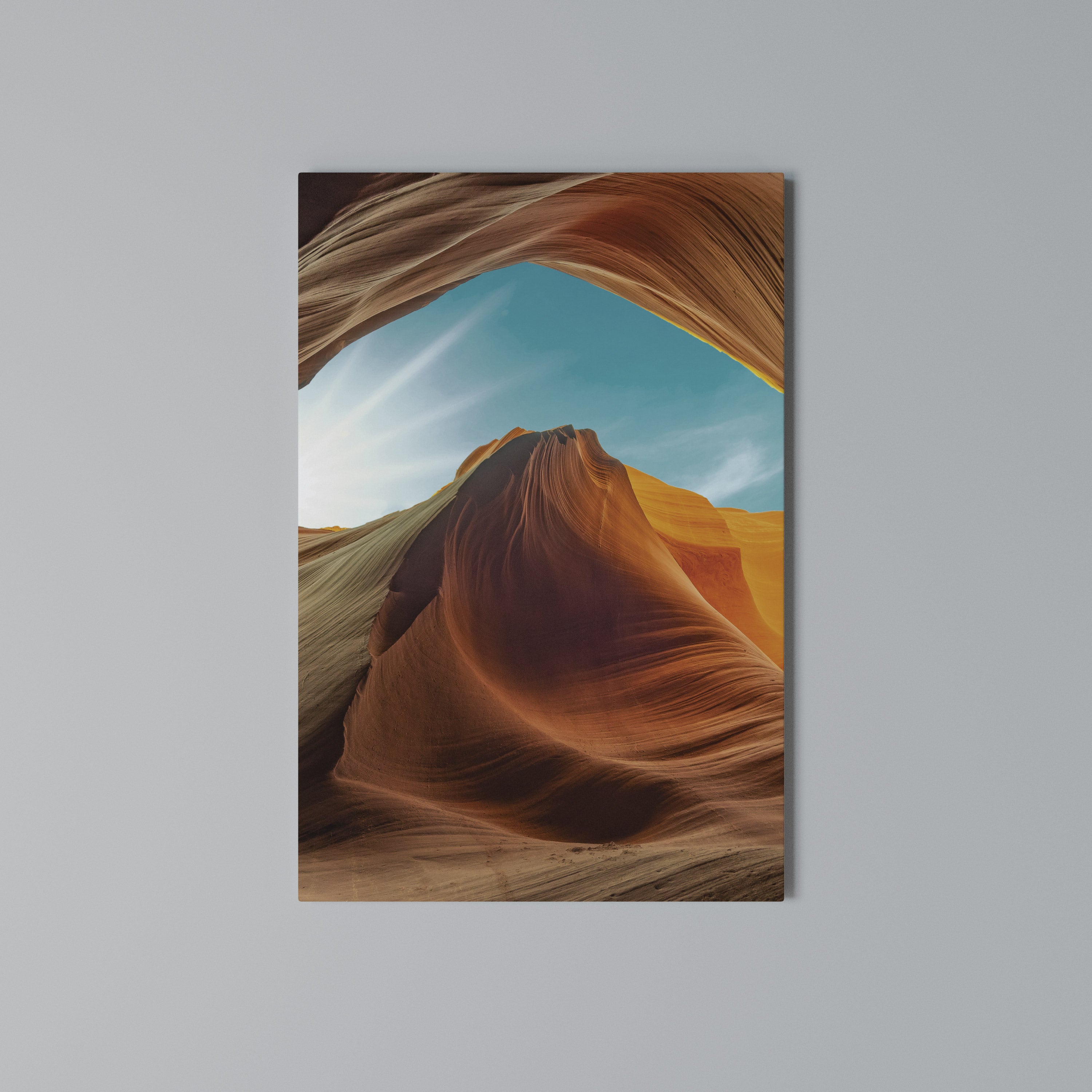 THE CANYON'S WHISPER Vertical Canvas Print