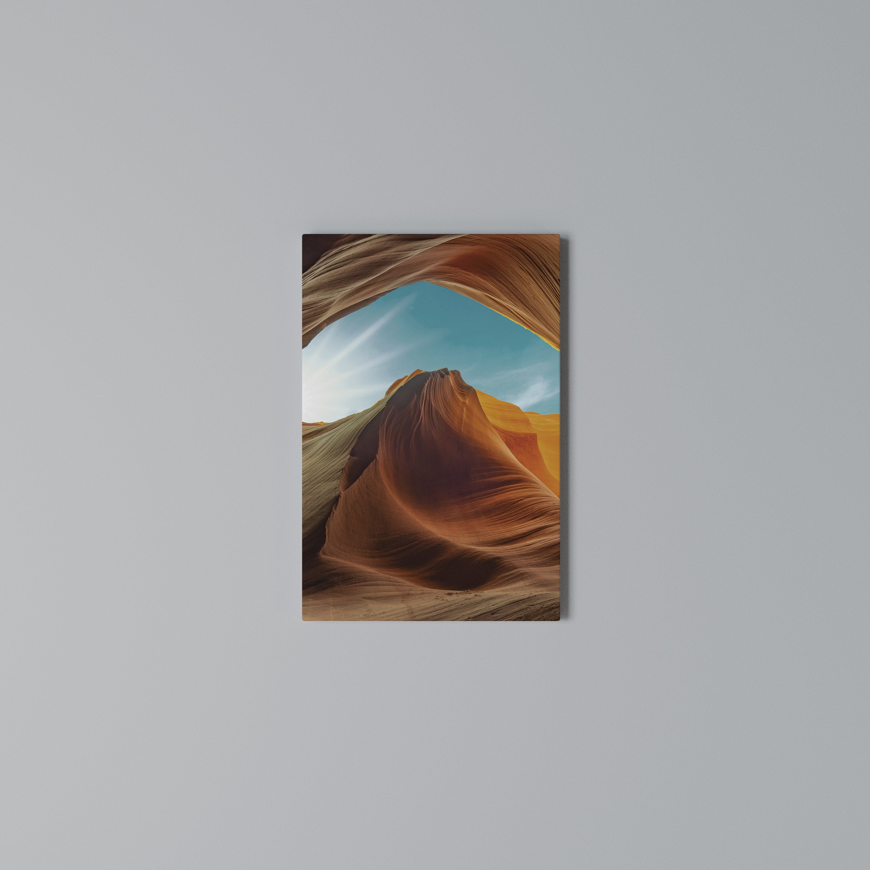 THE CANYON'S WHISPER Vertical Canvas Print