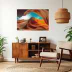 THE CANYON'S WHISPER Selbstklebendes Horizontal-Poster