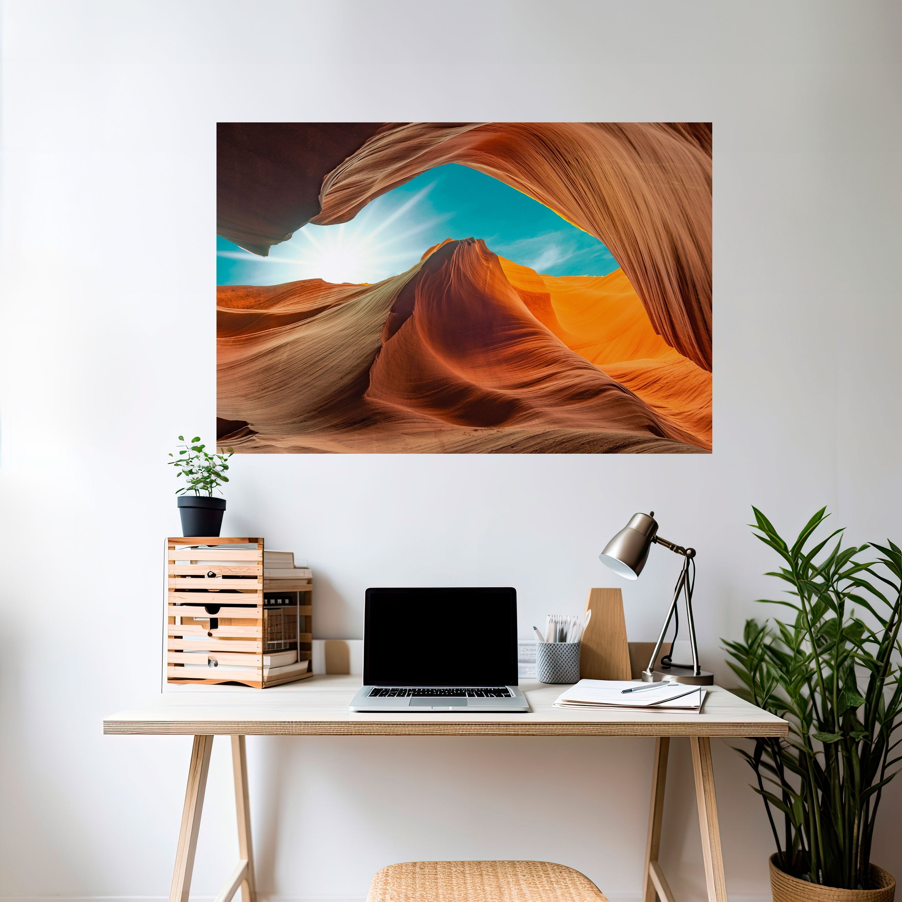 THE CANYON'S WHISPER Horizontales Poster zum Abziehen und Aufkleben