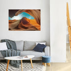 THE CANYON'S WHISPER Selbstklebendes Horizontal-Poster