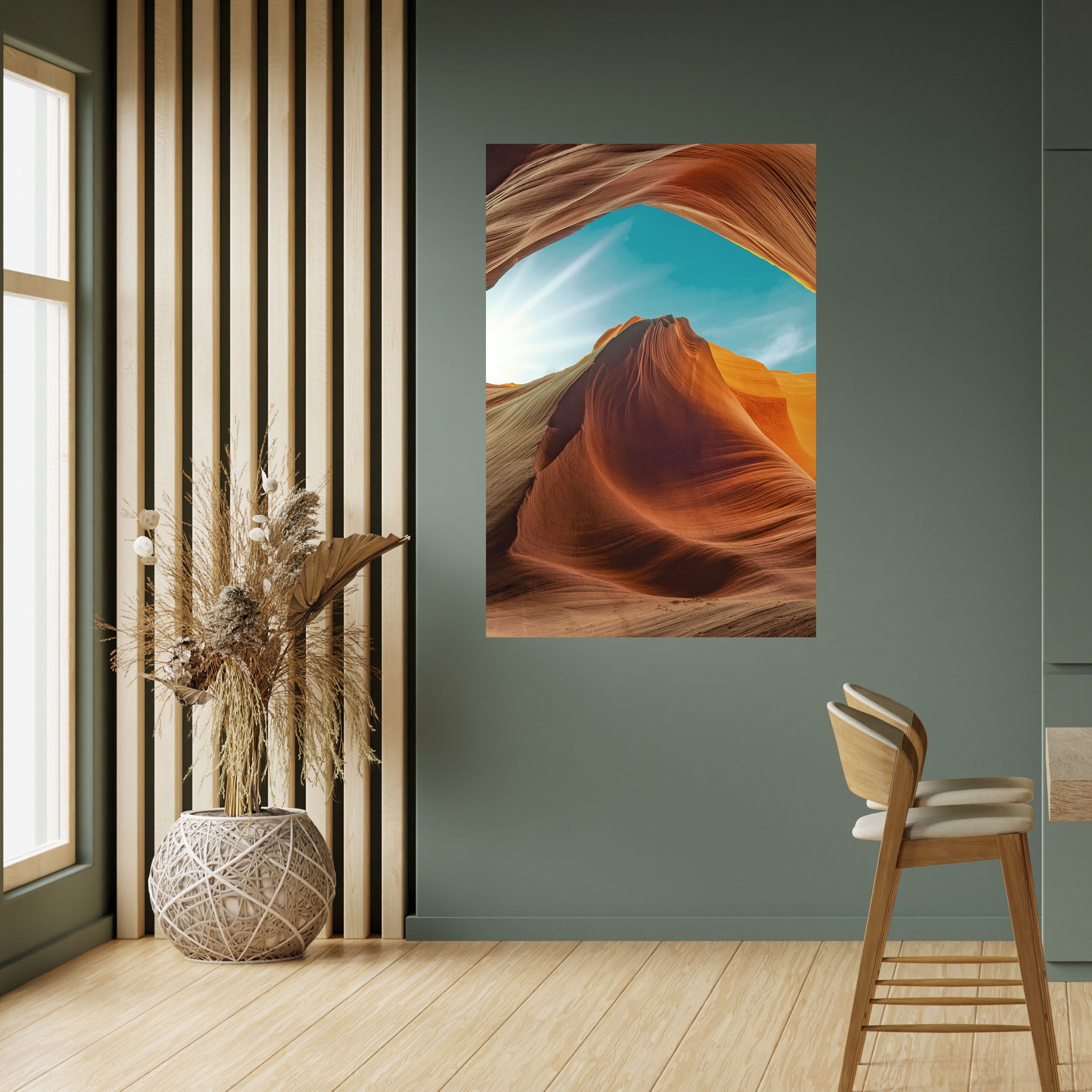 THE CANYON'S WHISPER Vertikales Poster zum Abziehen und Aufkleben