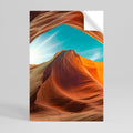 THE CANYON'S WHISPER Selbstklebendes Poster - Hochformat