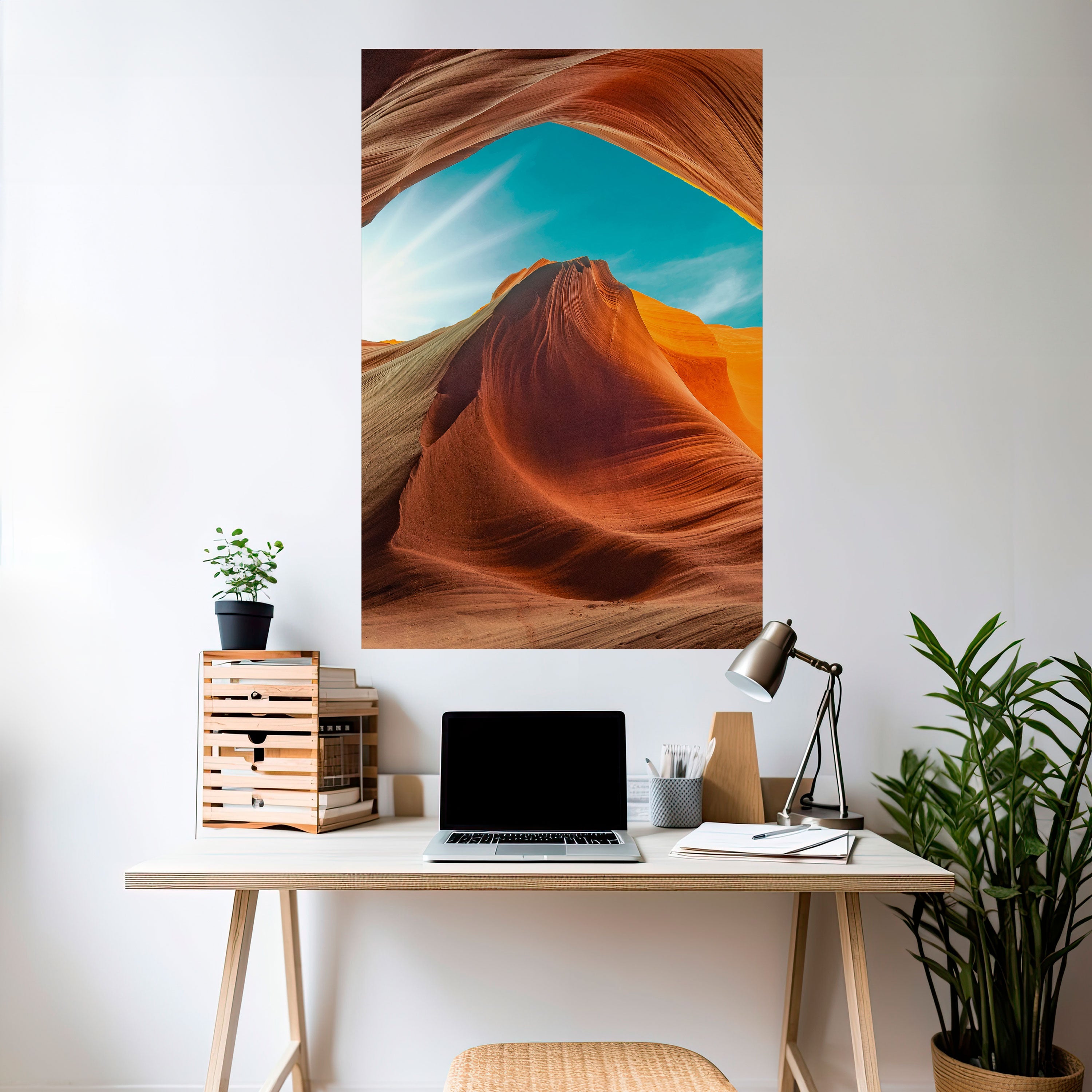 THE CANYON'S WHISPER Vertikales Poster zum Abziehen und Aufkleben