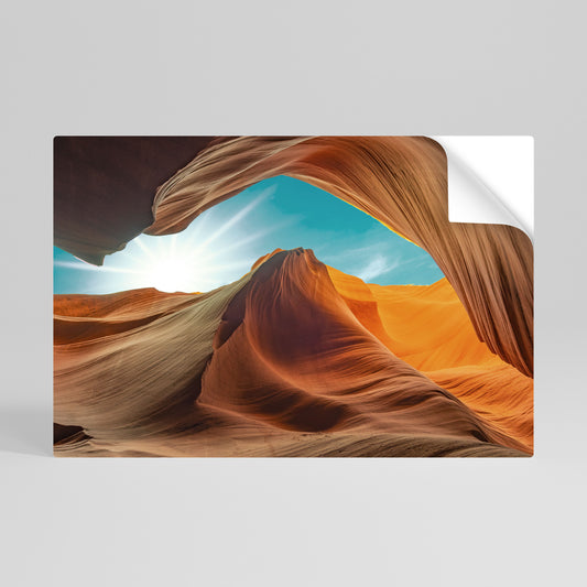 THE CANYON'S WHISPER Selbstklebendes Horizontal-Poster