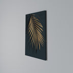 GOLDEN PALM WHISPERS Vertical Canvas Print