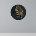 GOLDEN PALM WHISPERS Runde Wanddekoration Ø 69 cm