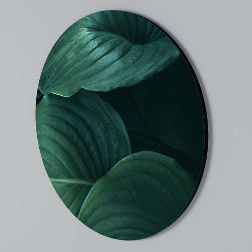 SUBTLE BOTANICAL HUES Rundes Wandbild