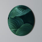 SUBTLE BOTANICAL HUES Round Wall Art
