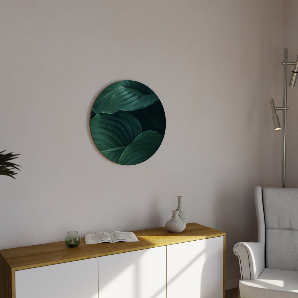 SUBTLE BOTANICAL HUES Round Wall Art