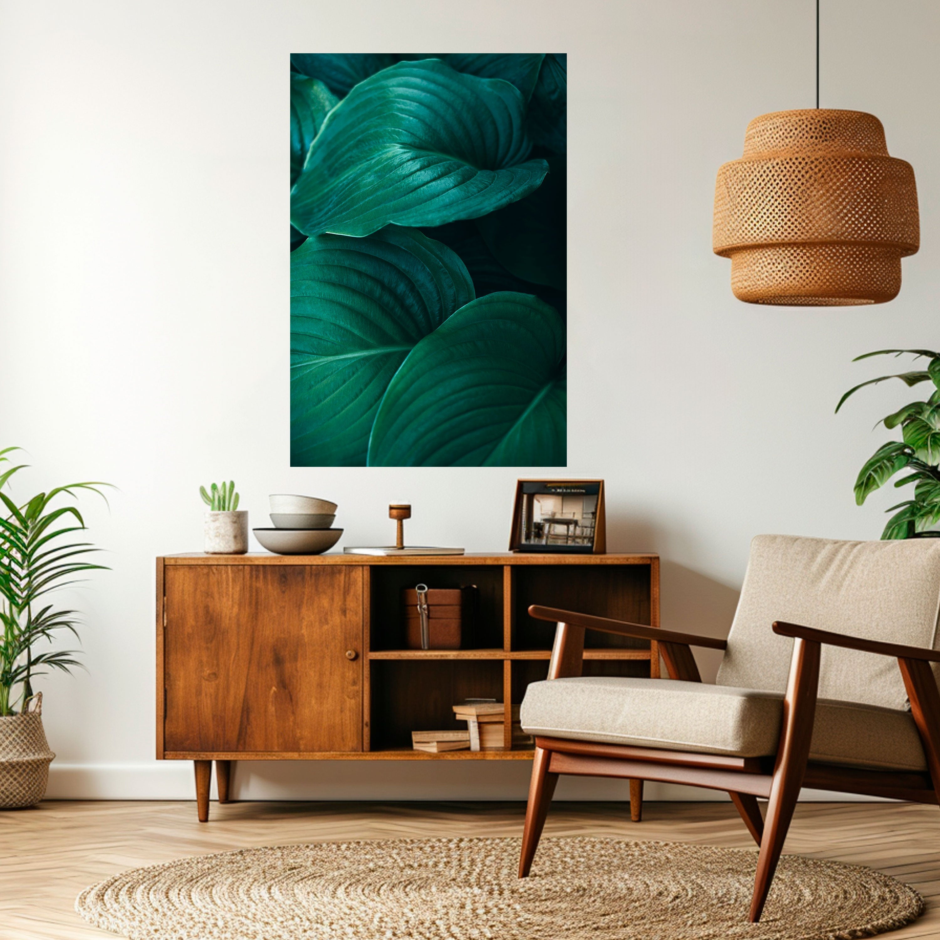 Subtile botanische Farbtöne – Vertikales Poster zum Abziehen und Aufkleben