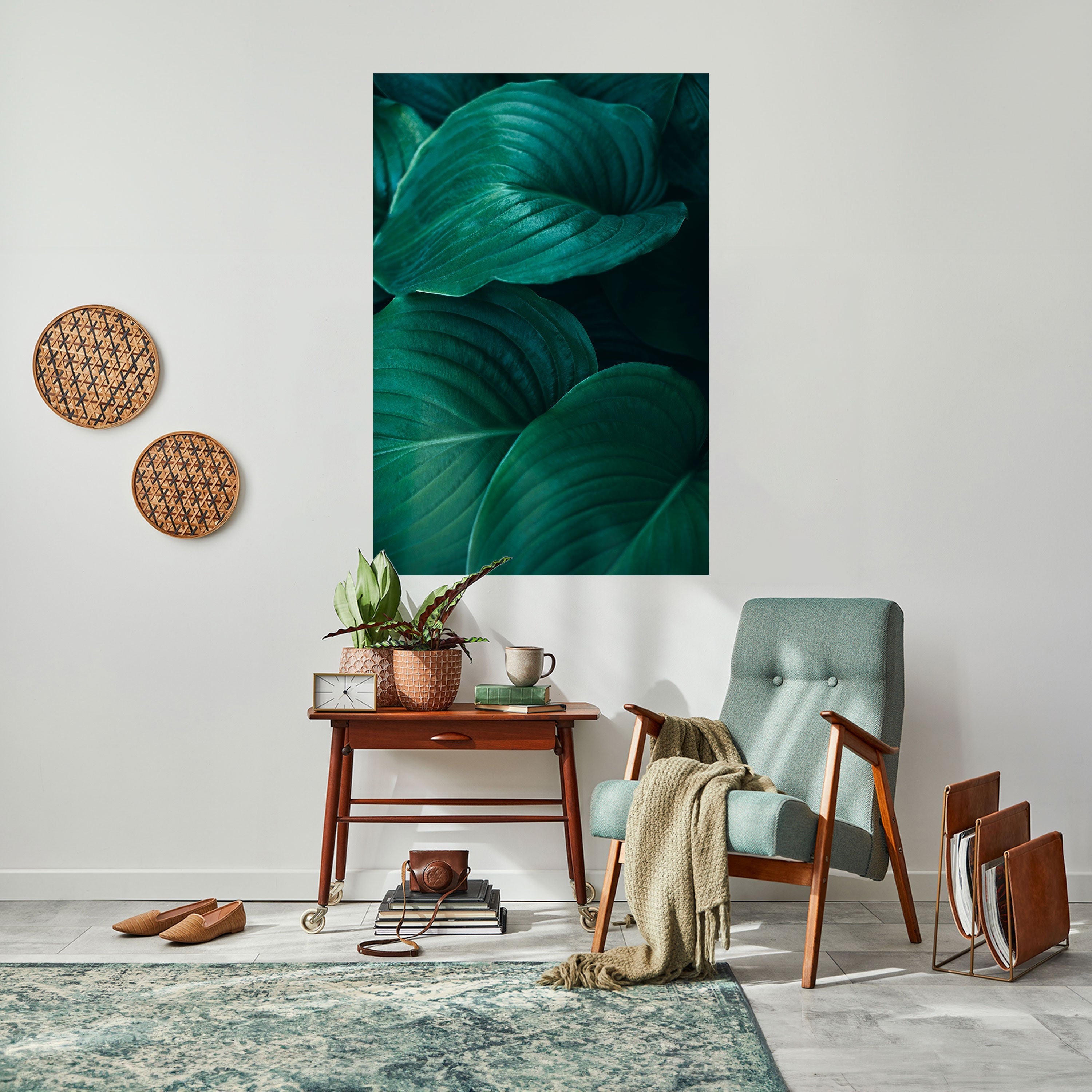 Subtile botanische Farbtöne – Vertikales Poster zum Abziehen und Aufkleben