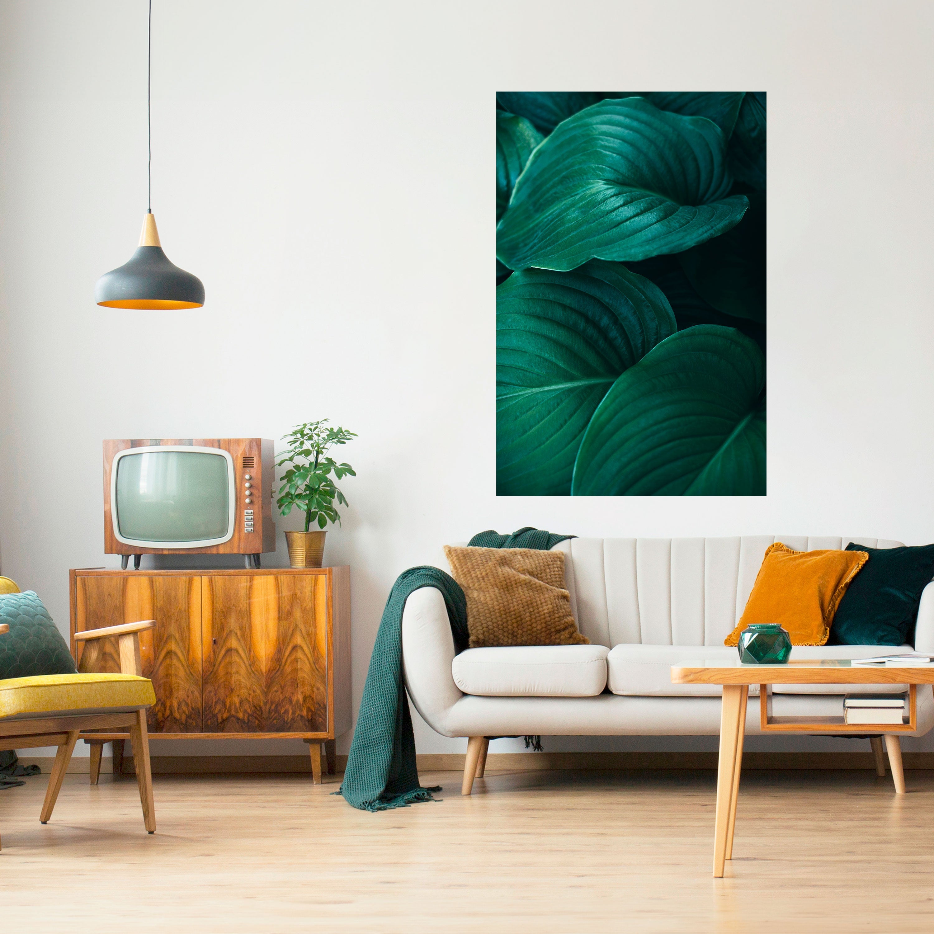 Subtile botanische Farbtöne – Vertikales Poster zum Abziehen und Aufkleben