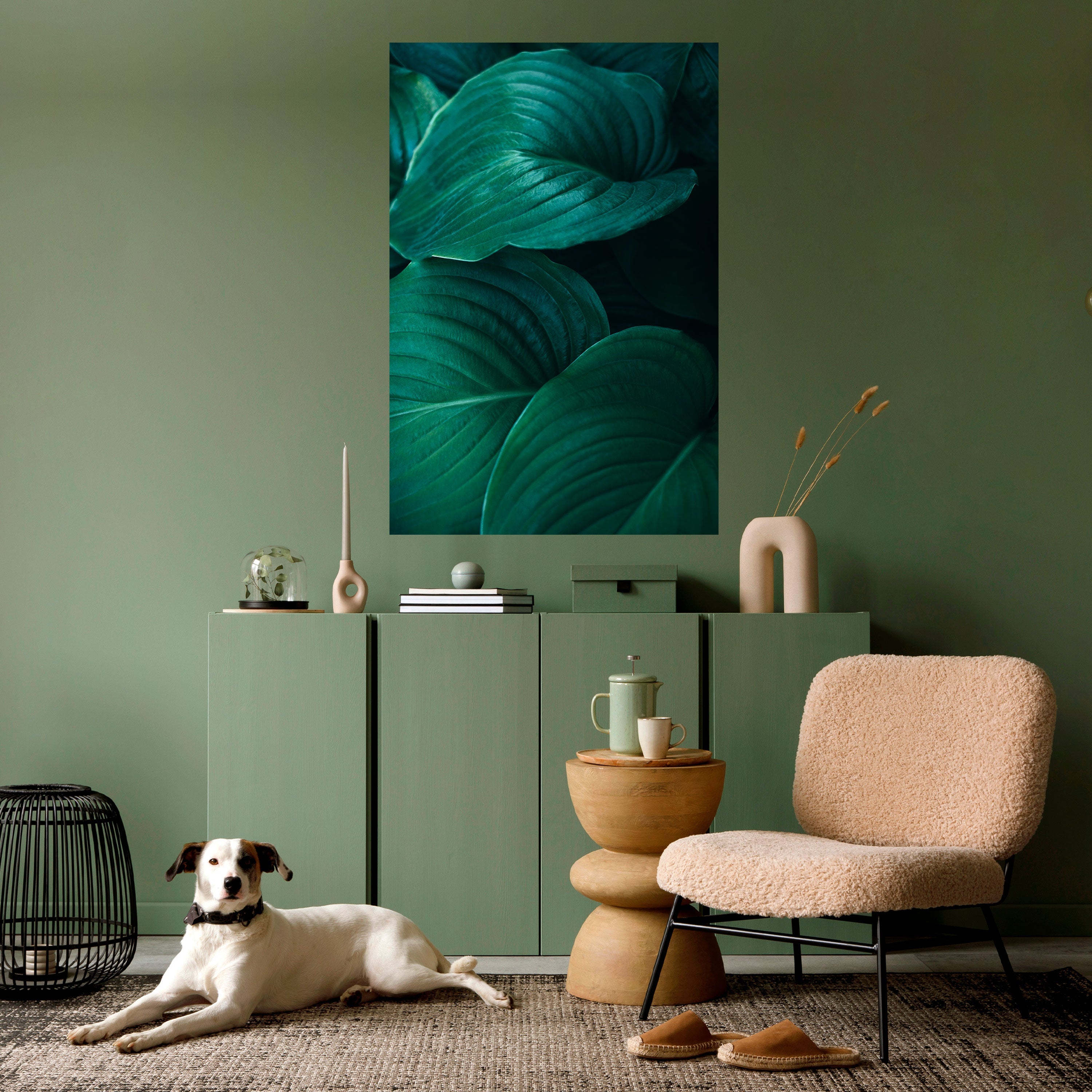 Subtile botanische Farbtöne – Vertikales Poster zum Abziehen und Aufkleben