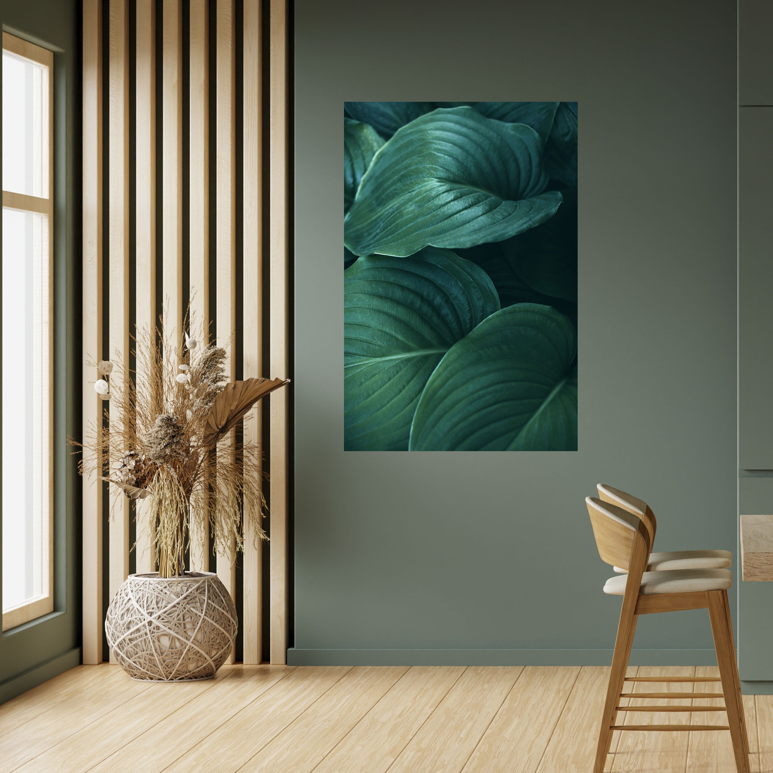 Subtile botanische Farbtöne – Vertikales Poster zum Abziehen und Aufkleben