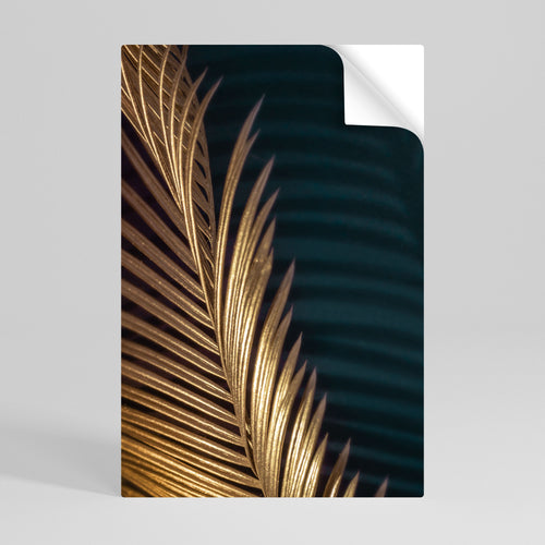 LUXE LEAF DANCE Selbstklebendes Poster - Hochformat