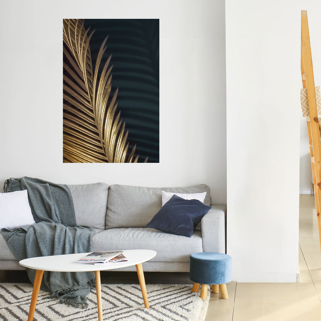 LUXE LEAF DANCE Vertikales Poster zum Abziehen und Aufkleben