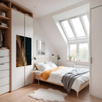 LUXE LEAF DANCE Selbstklebendes Poster - Hochformat