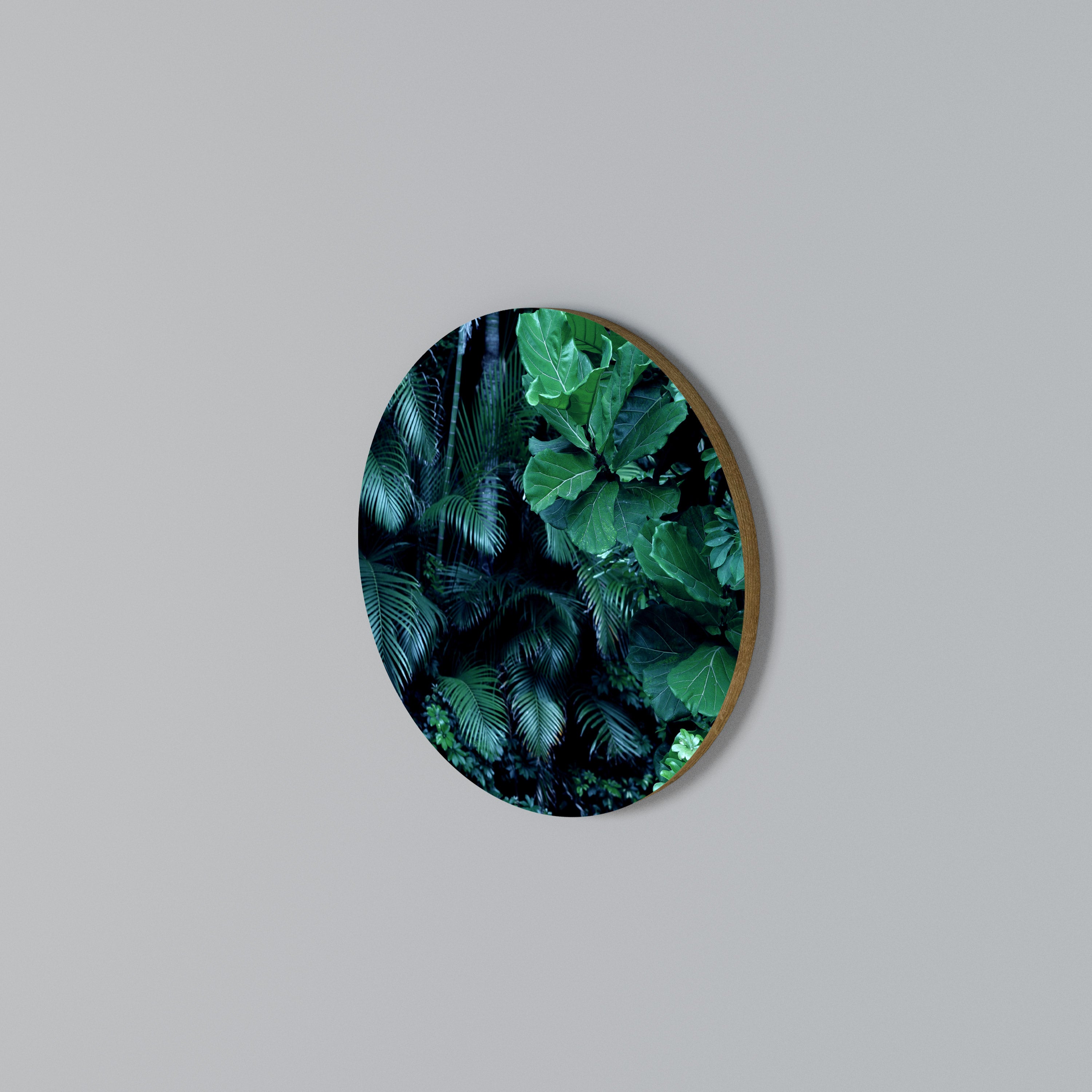 DEEP JUNGLE SERENADE Round Wall Art