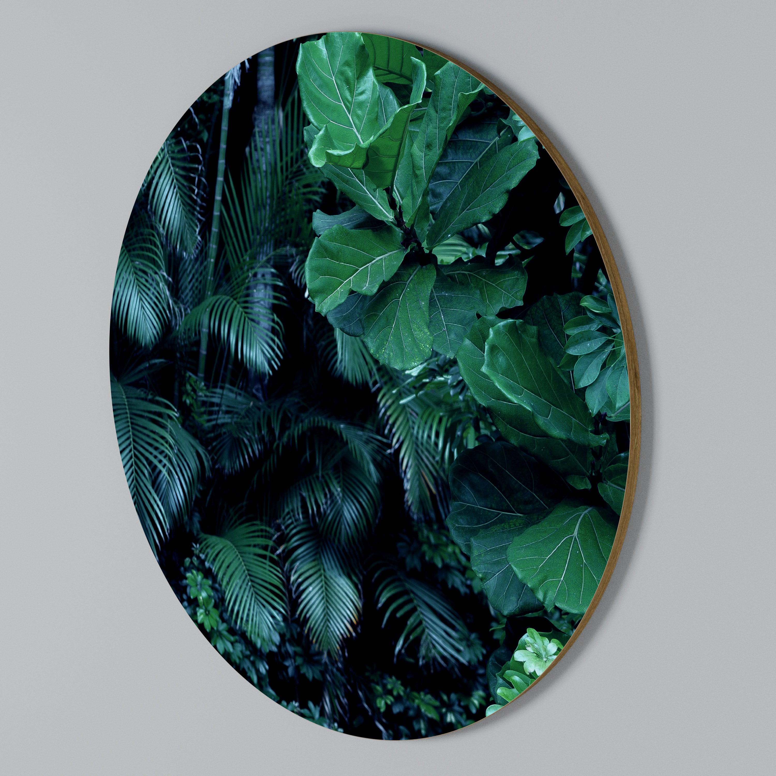 DEEP JUNGLE SERENADE Round Wall Art