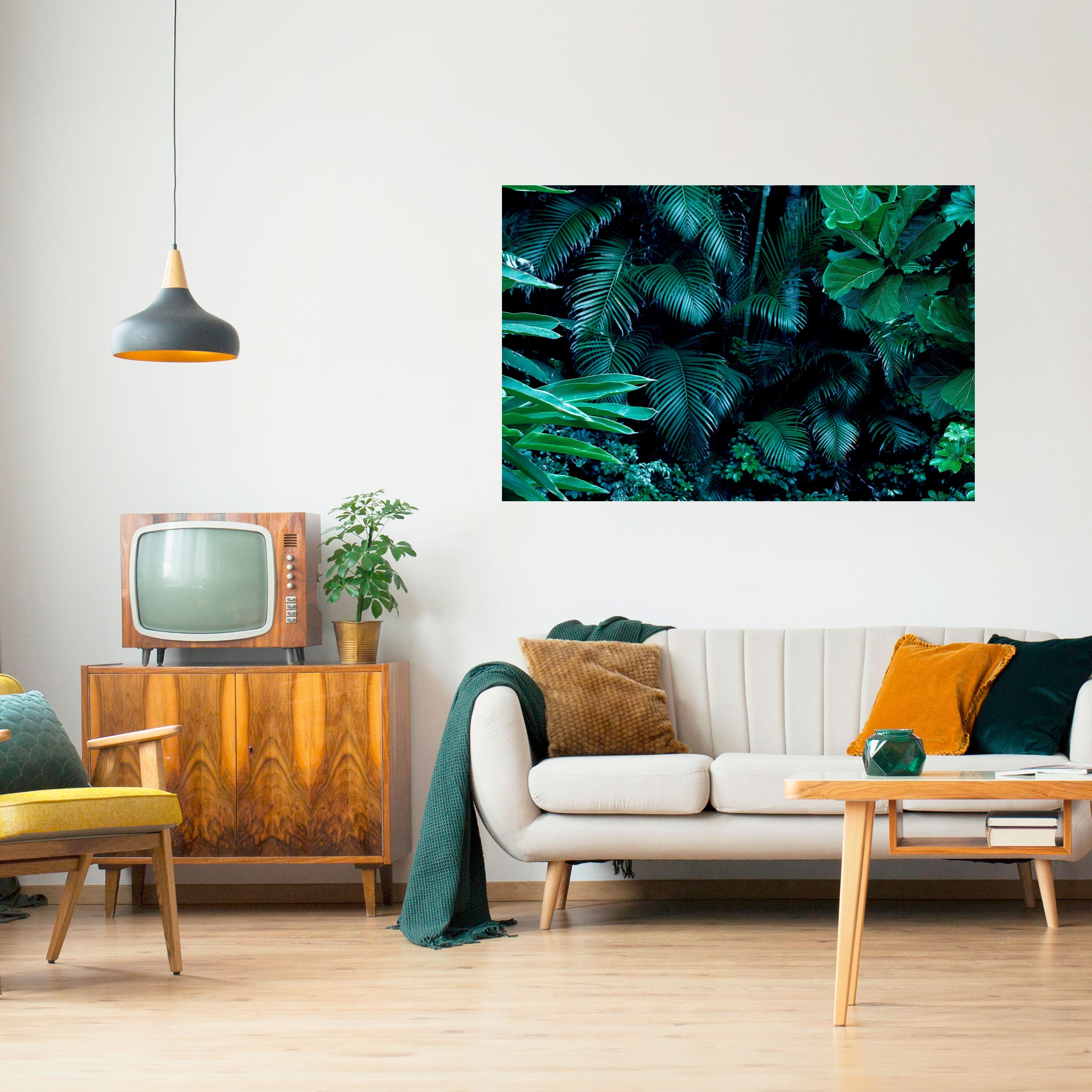 DEEP JUNGLE SERENADE Horizontales Poster zum Abziehen und Aufkleben