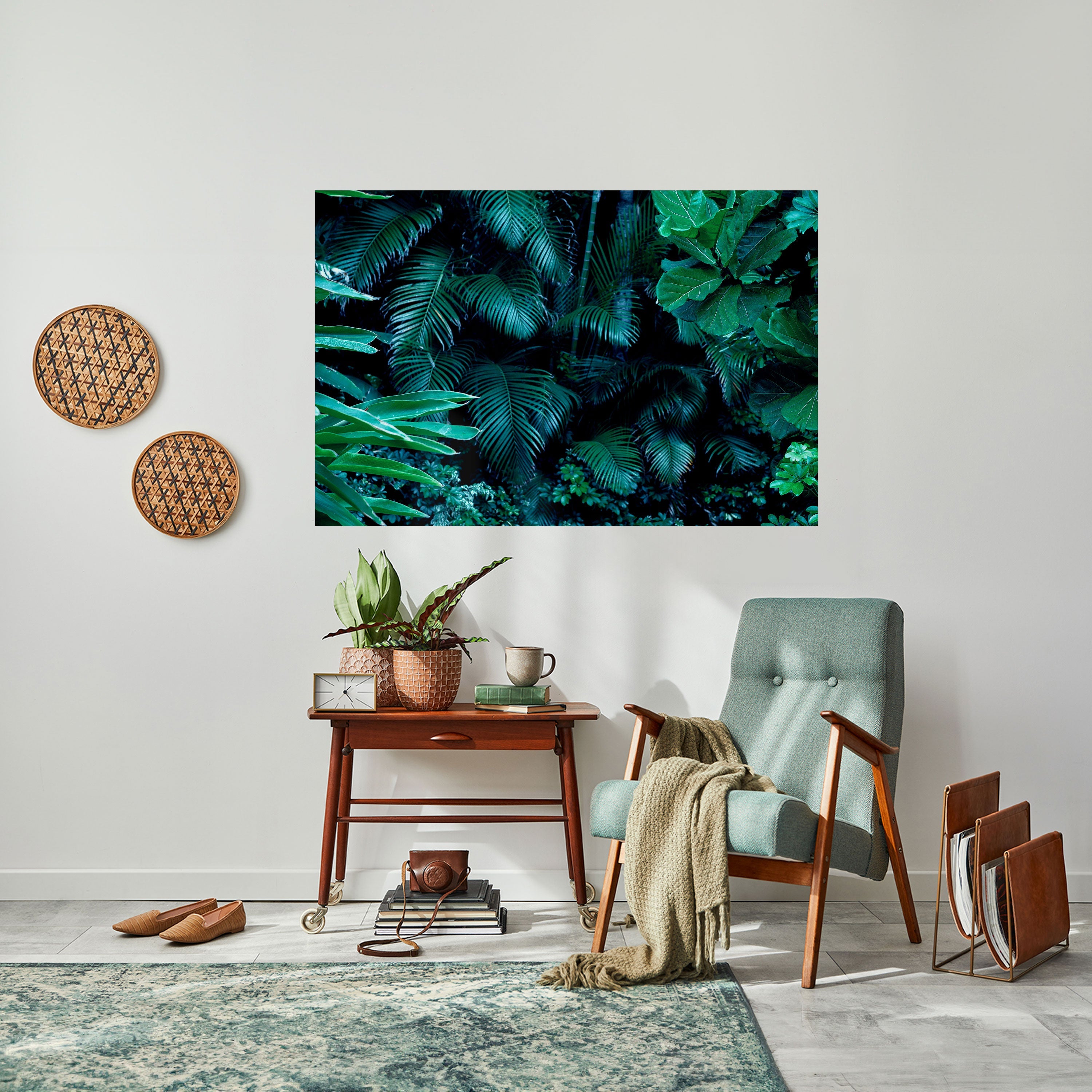 DEEP JUNGLE SERENADE Horizontales Poster zum Abziehen und Aufkleben