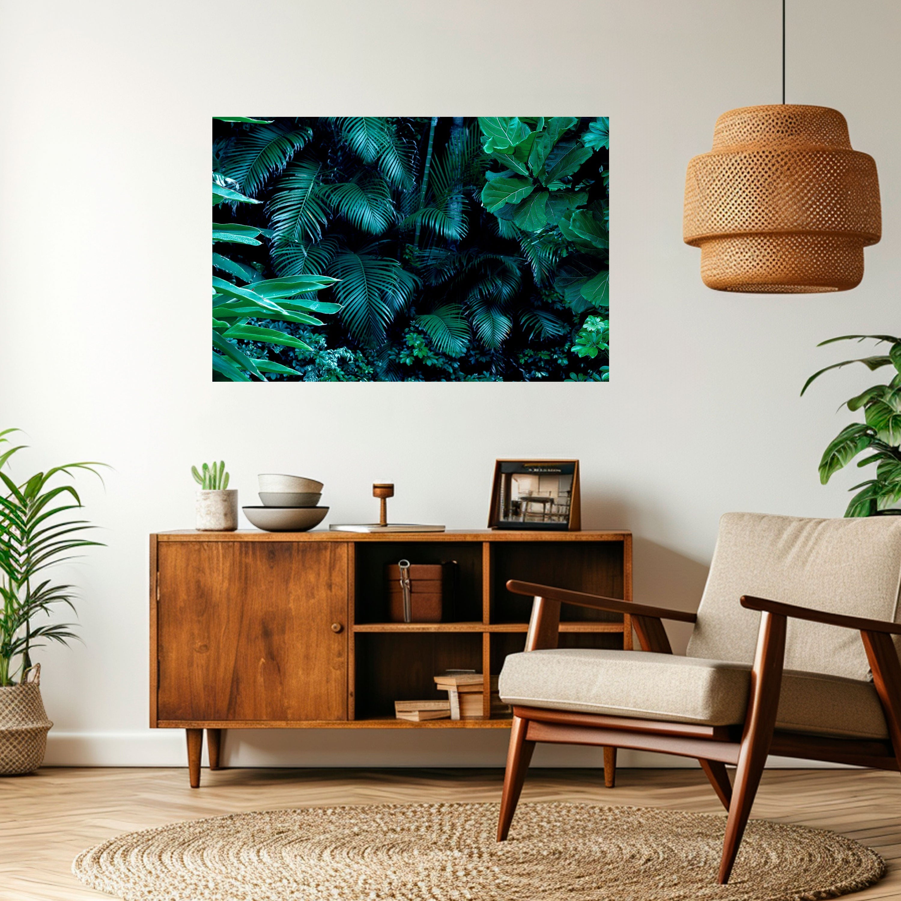 DEEP JUNGLE SERENADE Horizontales Poster zum Abziehen und Aufkleben