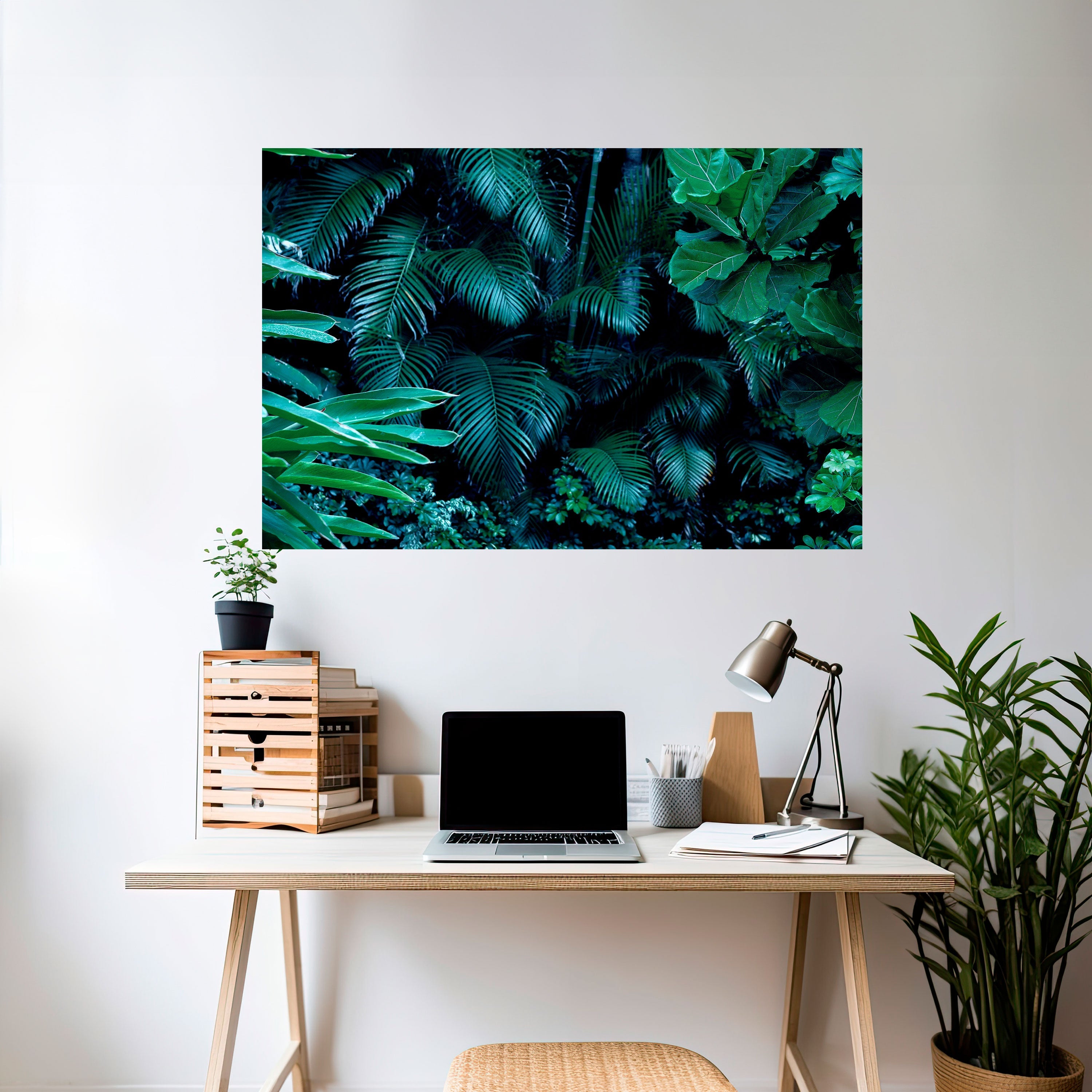 DEEP JUNGLE SERENADE Horizontales Poster zum Abziehen und Aufkleben