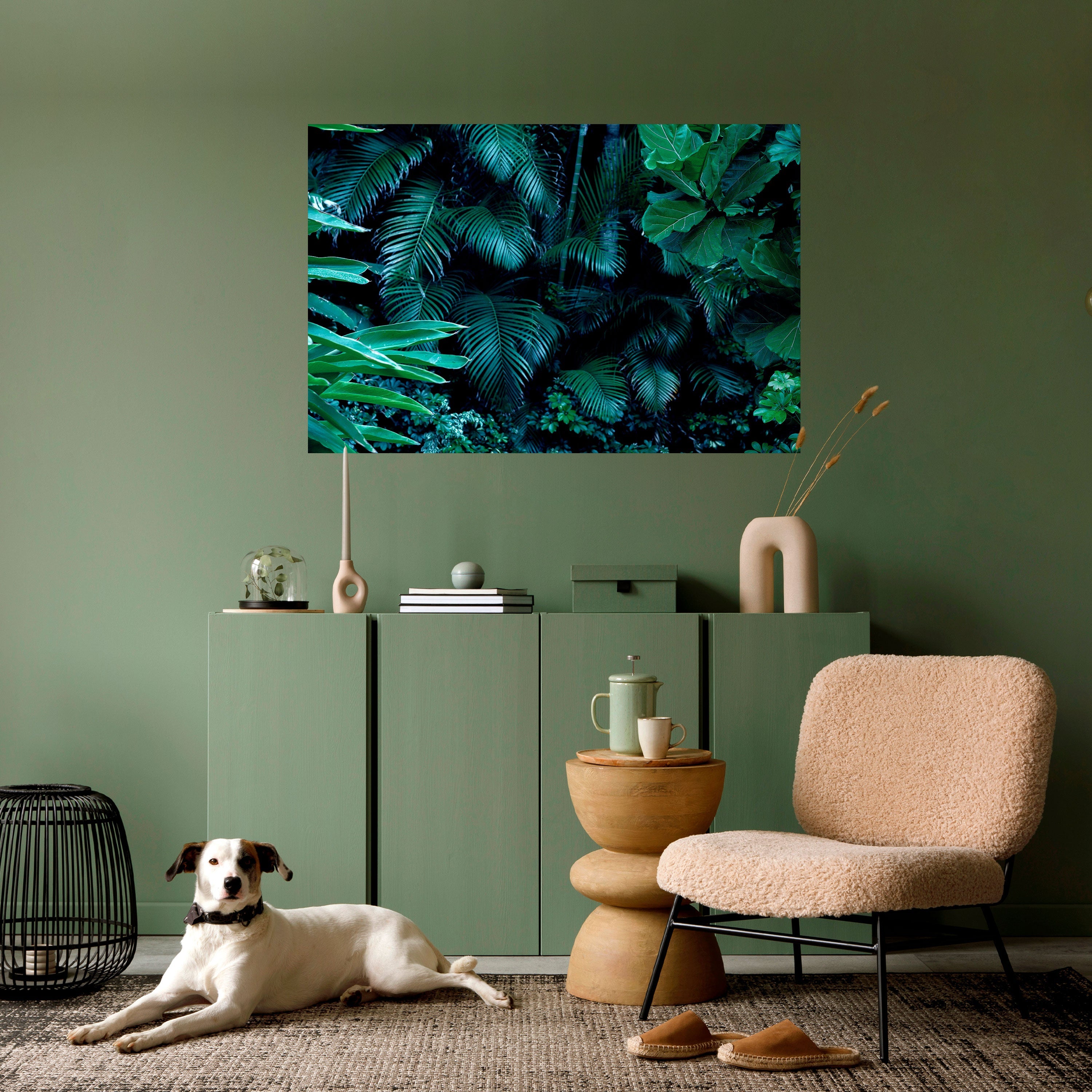 DEEP JUNGLE SERENADE Horizontales Poster zum Abziehen und Aufkleben