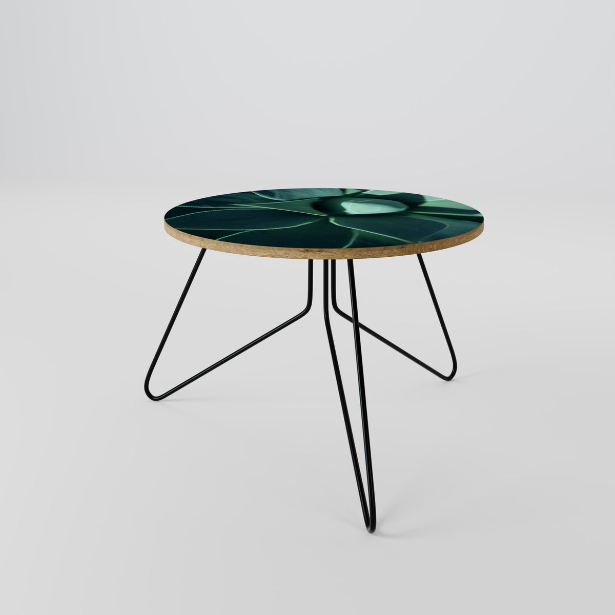 MYSTICAL GREEN WHORL Couchtisch