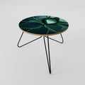 MYSTICAL GREEN WHORL Couchtisch Ø 60 cm