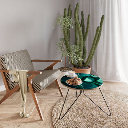MYSTICAL GREEN WHORL Couchtisch