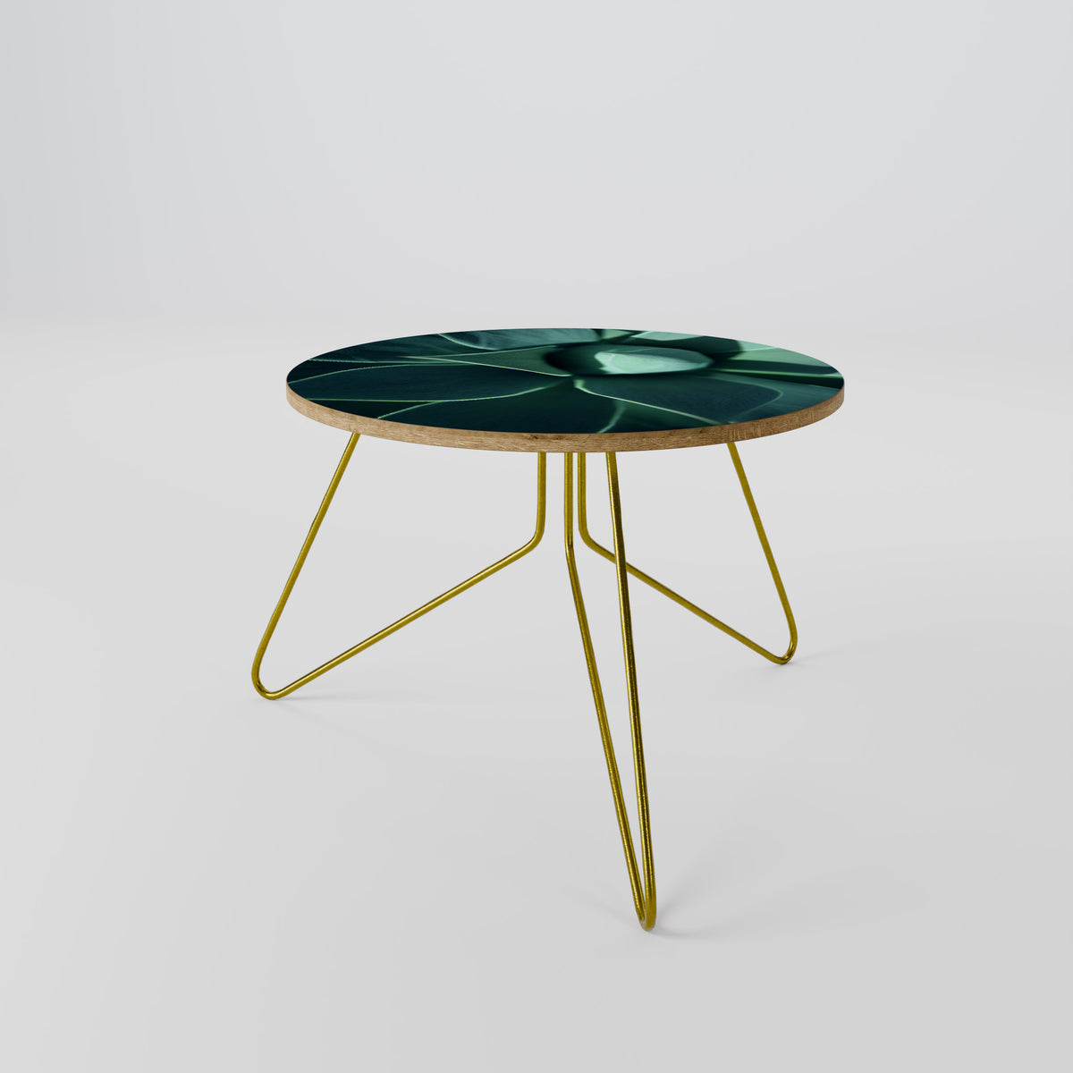 MYSTICAL GREEN WHORL Couchtisch