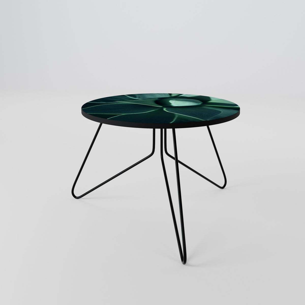 MYSTICAL GREEN WHORL Couchtisch