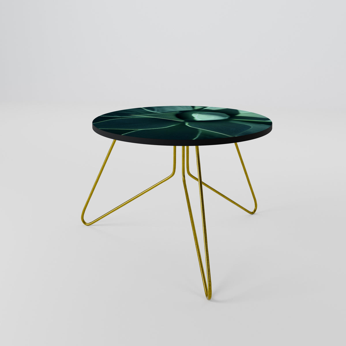 MYSTICAL GREEN WHORL Couchtisch